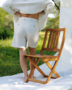 Oat Toned Linen Shorts Set