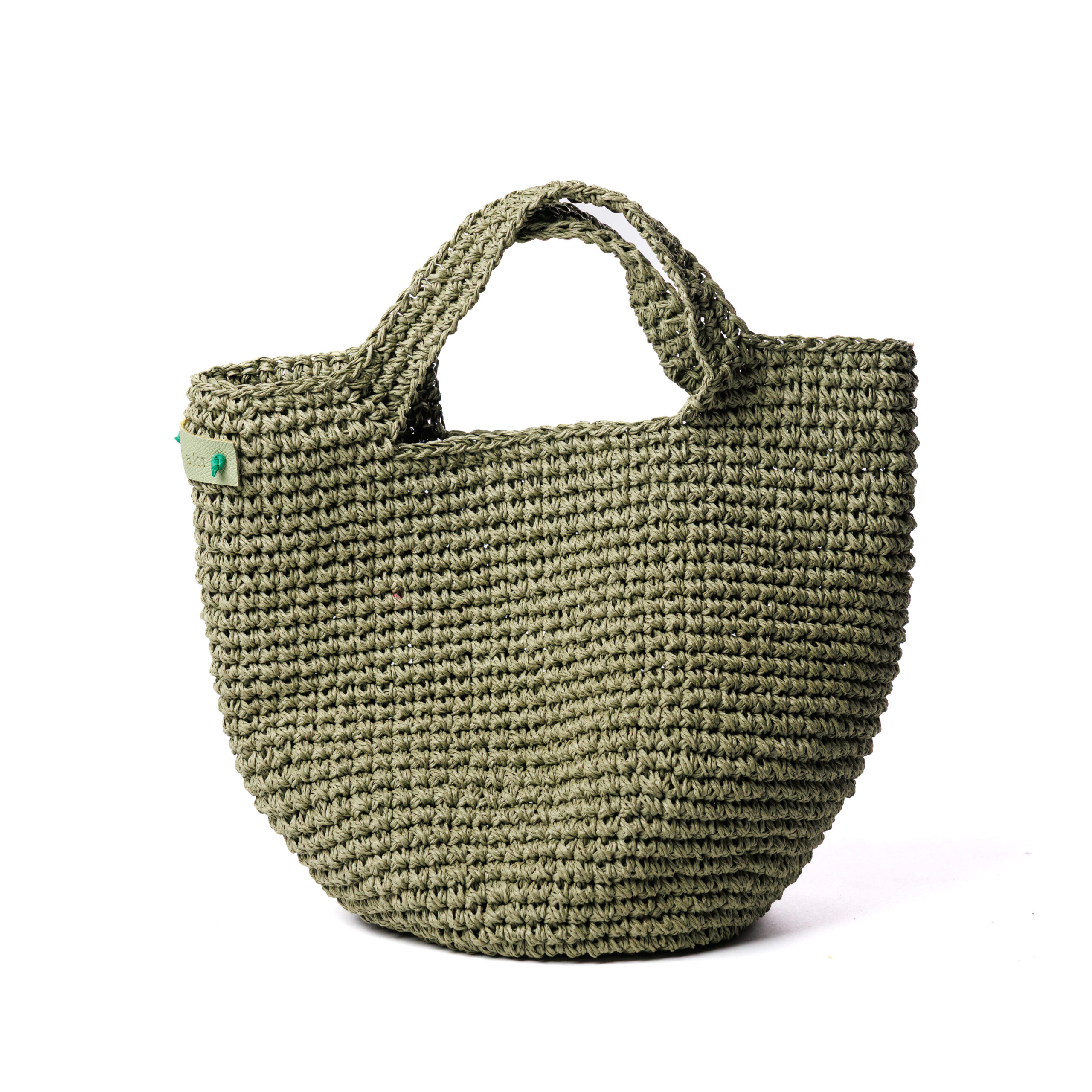Meraki-79-scaled-1 Sage Raffia Bag - Image 1