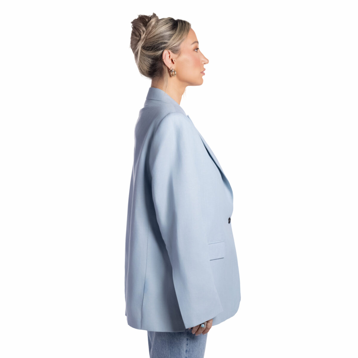 Classic Sea Breeze Linen Blazer - Image 2