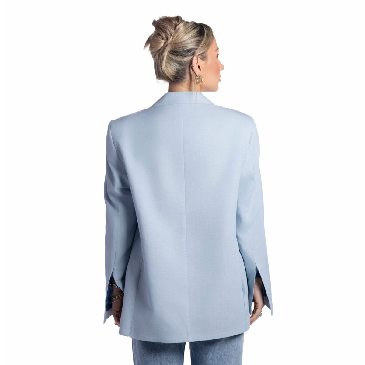 Classic Sea Breeze Linen Blazer - Image 3