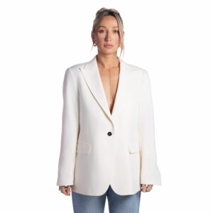Classic White Cloud Linen Blazer