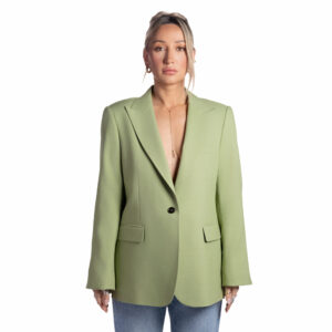 Classic Spring Olive Linen Blazer