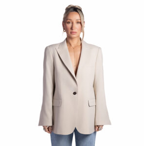 Classic Beige Linen Blazer