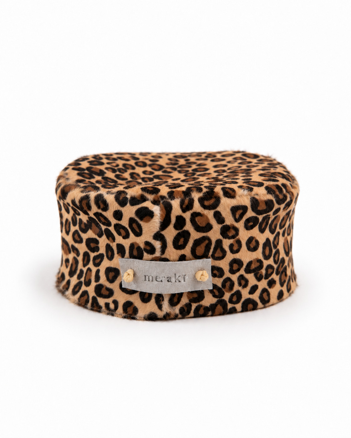 fw26063-leopard-pillbox-hat Leopard Pillbox Hat - Image 1