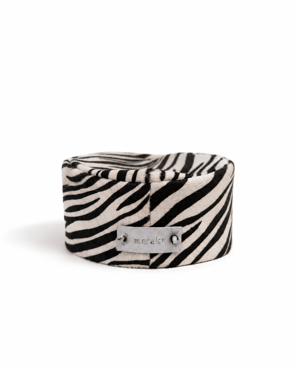 fw26064-zebra-pillbox-hat Zebra Pillbox Hat - Image 1