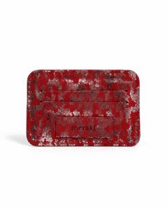 Card Holder – Red Silver