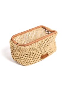 Cloud Raffia Clutch – Natural