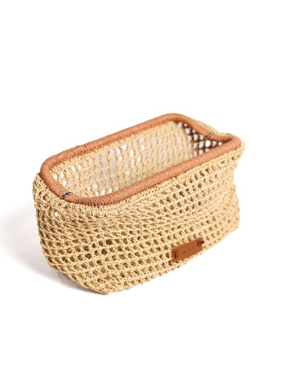 Cloud Raffia Clutch – Natural