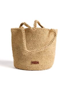 Big Bucket Raffia – Beige