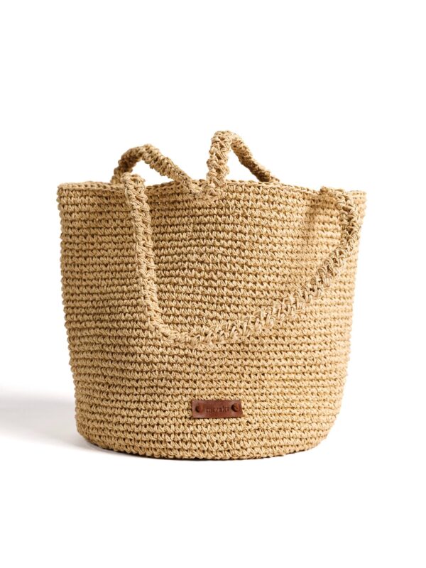 Big Bucket Raffia – Beige