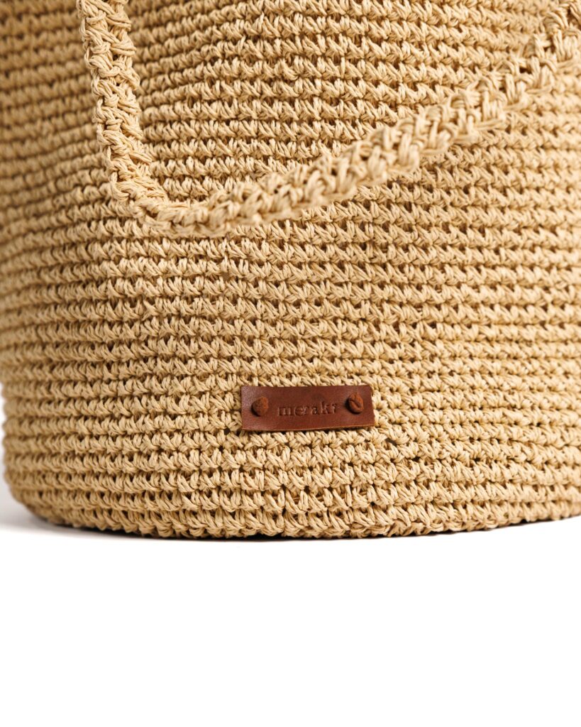 Big Bucket Raffia – Beige