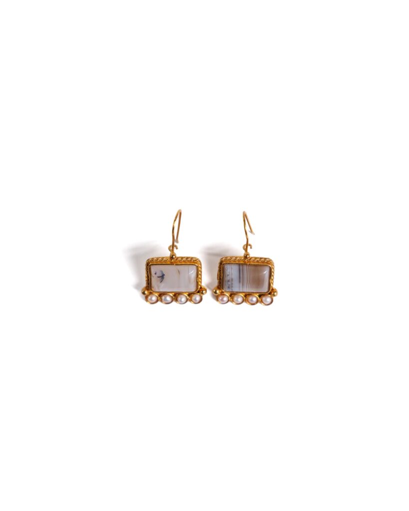 Grey Labradorite Earrings