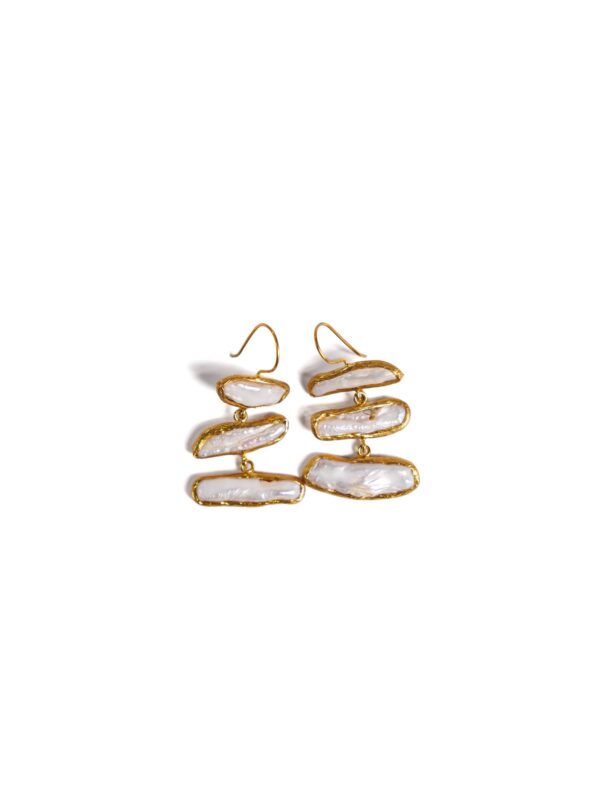 White Pearl Earrings