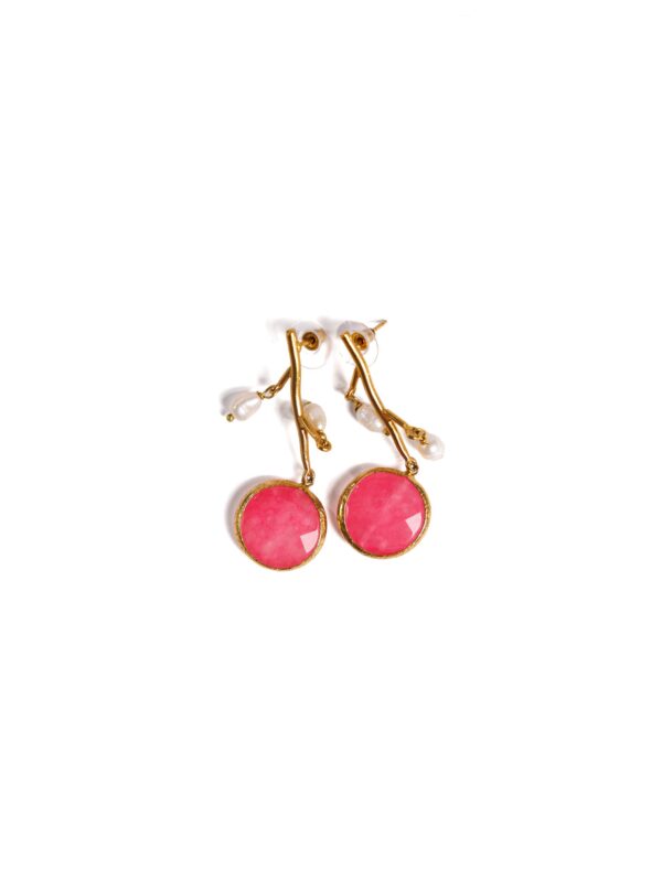 Pink Quartz Earrings