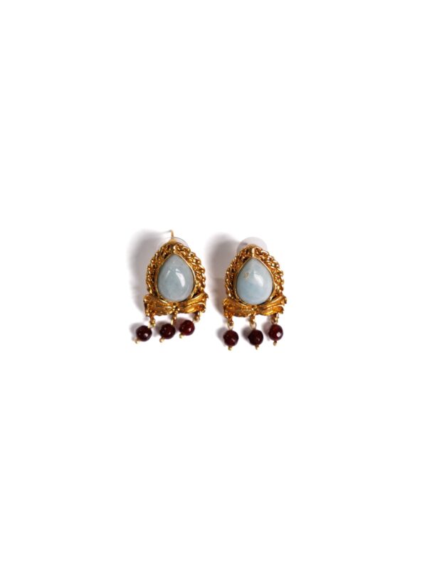 Blue Turquoise Drop Earrings