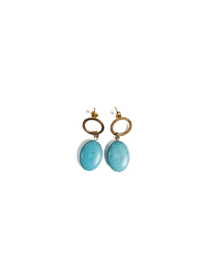 Blue Turquoise Earrings