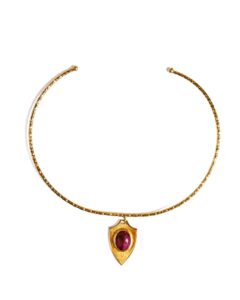 Shield Collar, Ruby