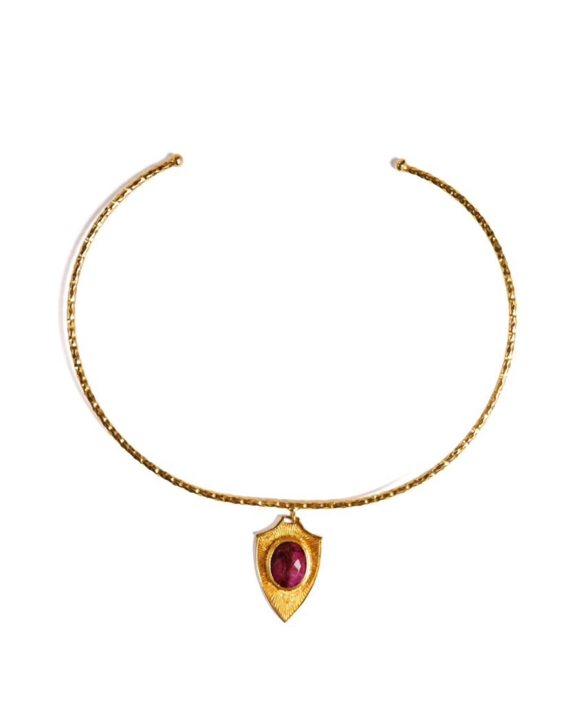 Shield Collar, Ruby