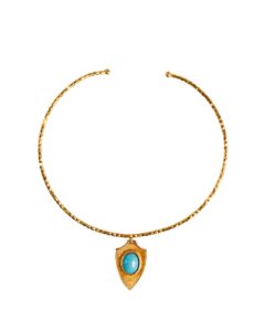 Shield Collar, Turquoise