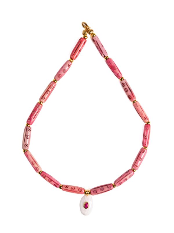 Pink Bead Necklace