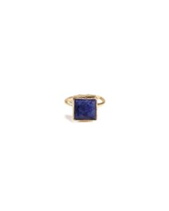 Sapphire Square Ring