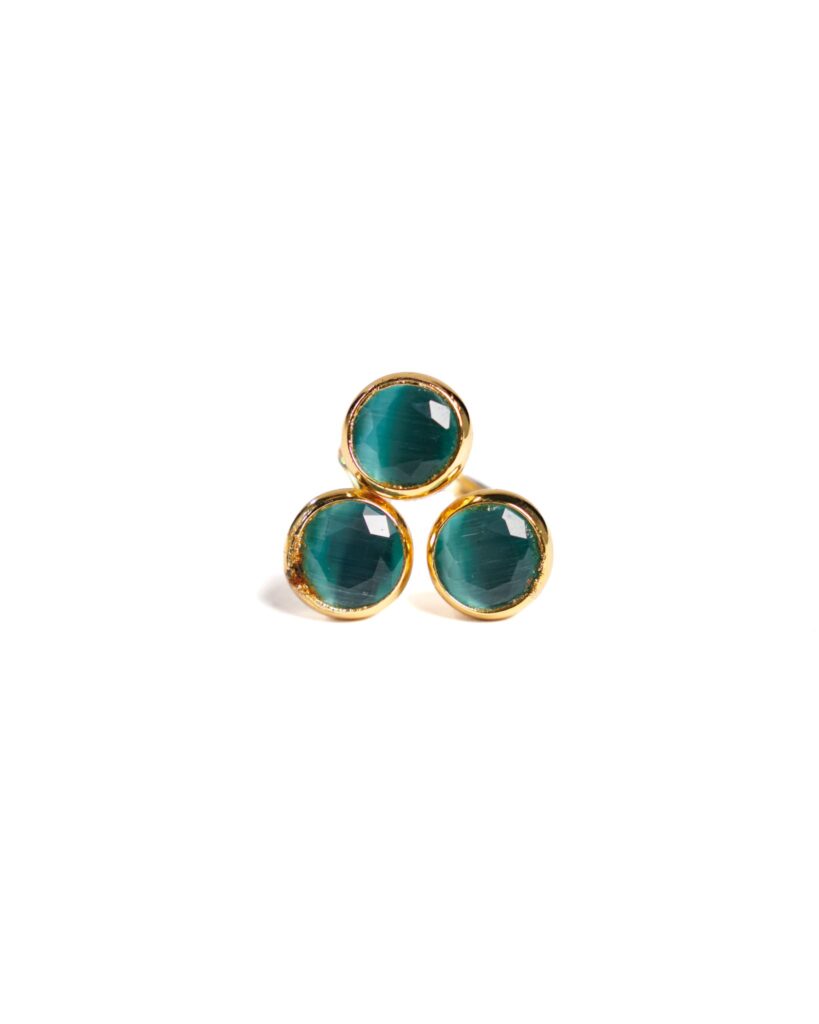 Green Trio Ring