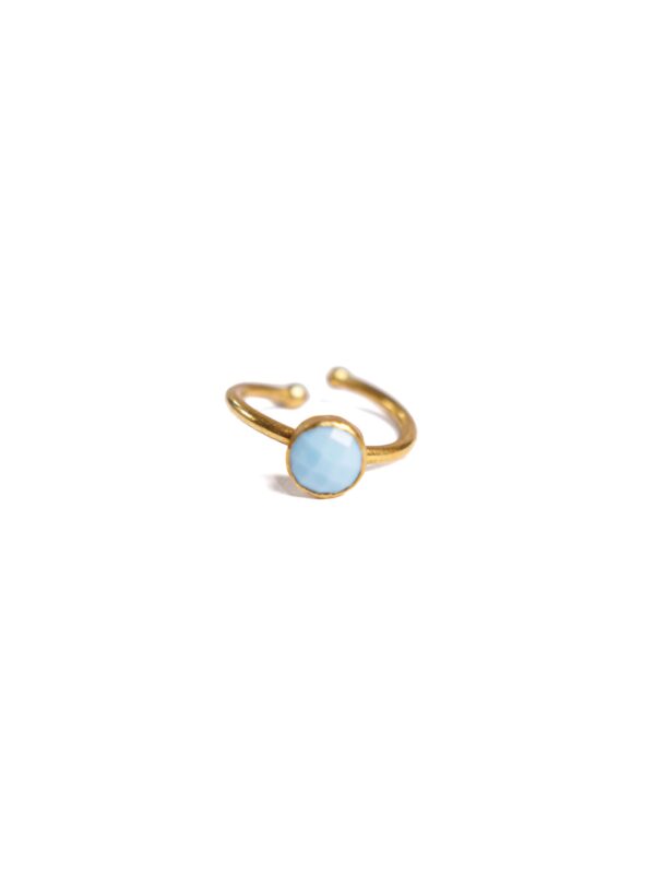 Small Blue Stone Ring