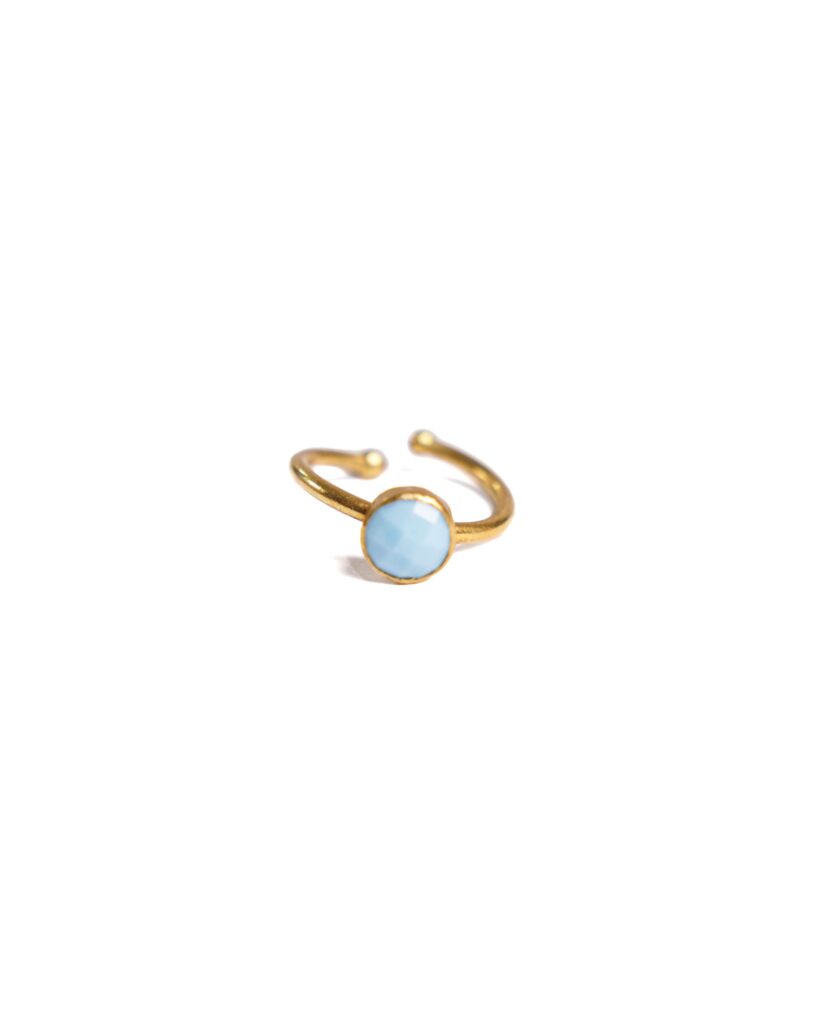 Small Blue Stone Ring