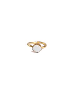 White Stone Ring