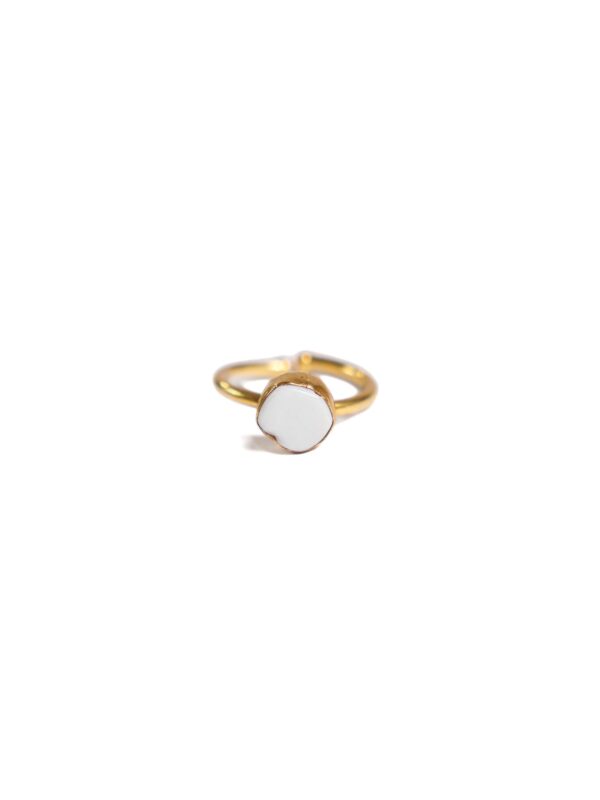 White Stone Ring