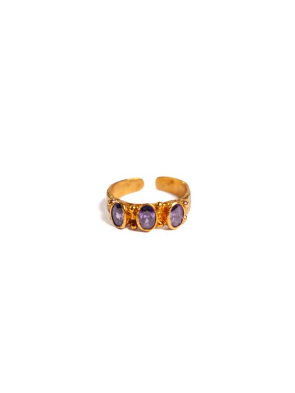Amethyst Band Ring