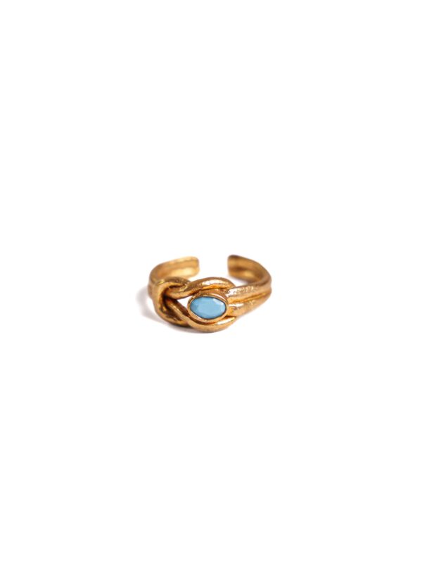Turquoise Knot Ring