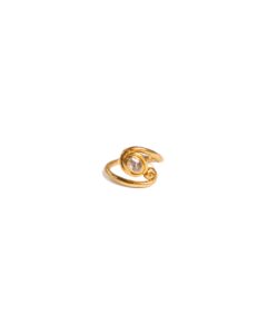Crystal Swirl Ring