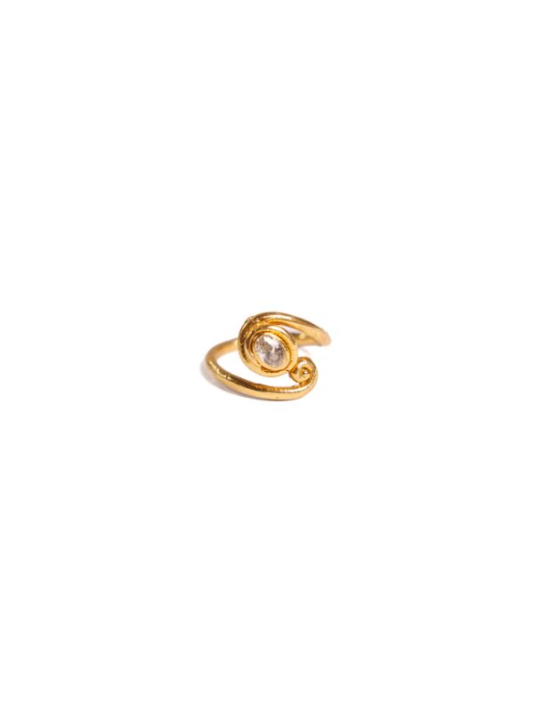Crystal Swirl Ring