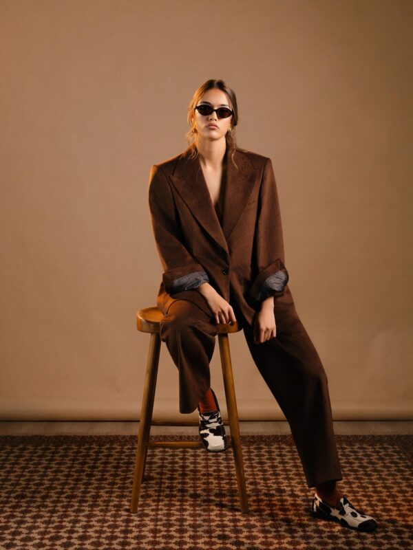 Chocolate Brown Corduroy Set