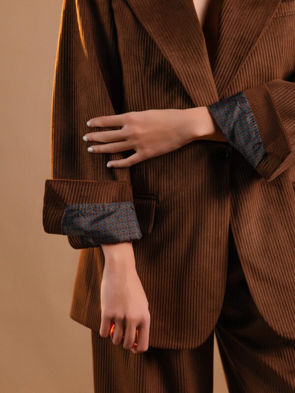 Chocolate Brown Corduroy Blazer