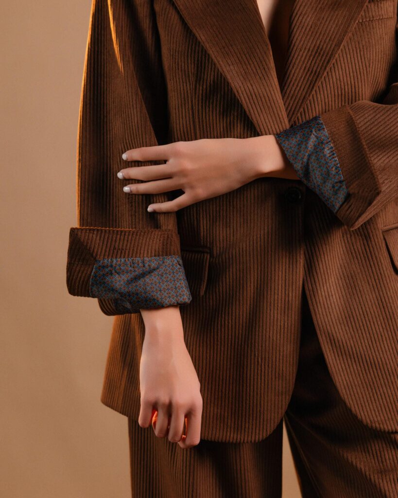Chocolate Brown Corduroy Blazer