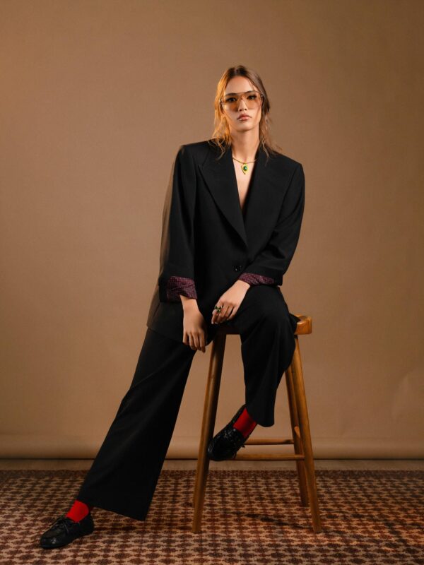 Black Blazer & Pants Set