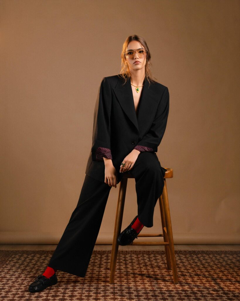 Black Blazer & Pants Set