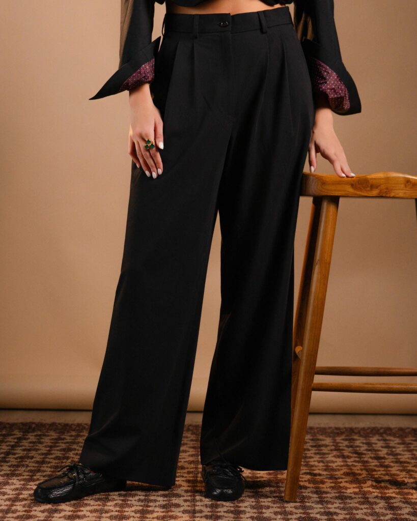 Black Blazer & Pants Set