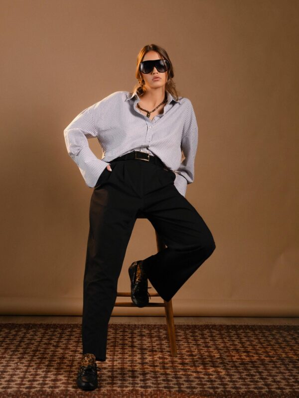 Black Wool Pants