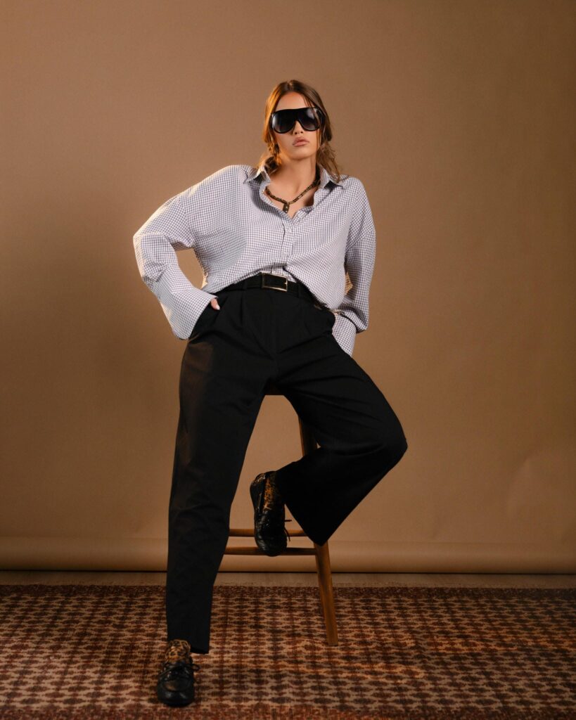 Black Wool Pants