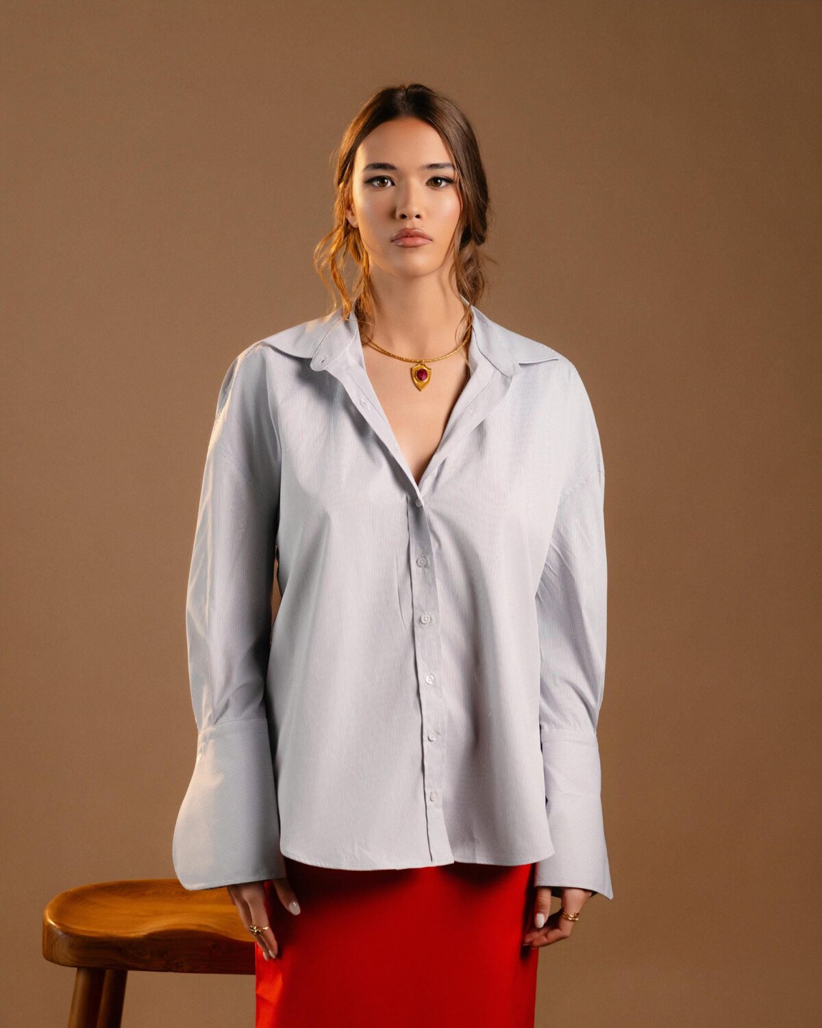 Classic Bell Shirt, Stripe