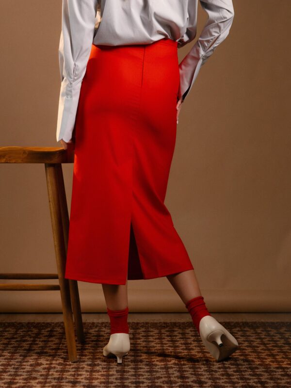 Red Long Skirt