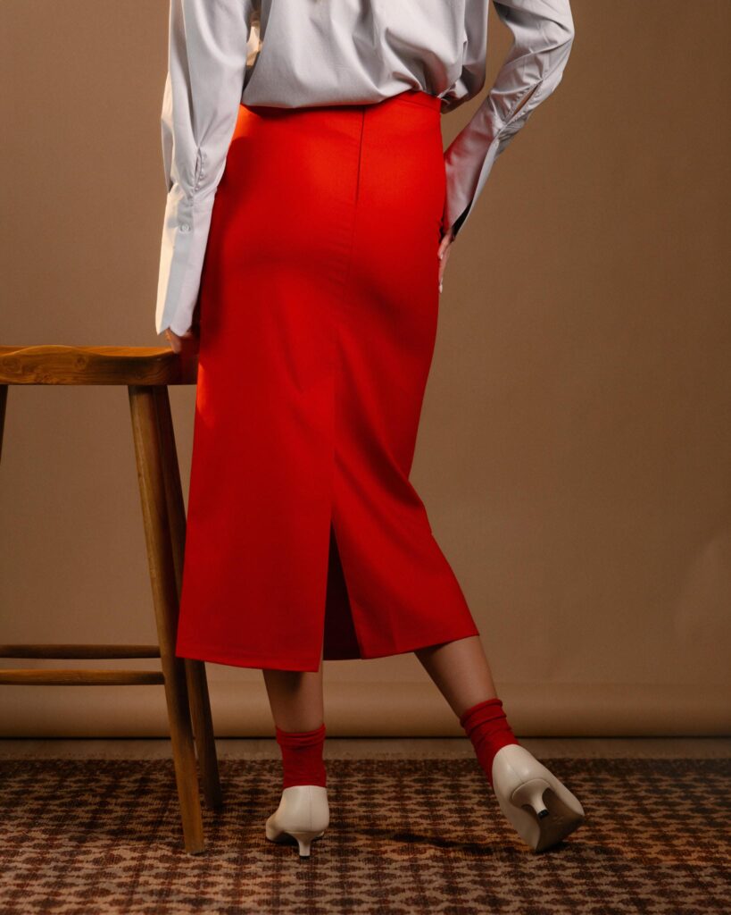 Red Long Skirt