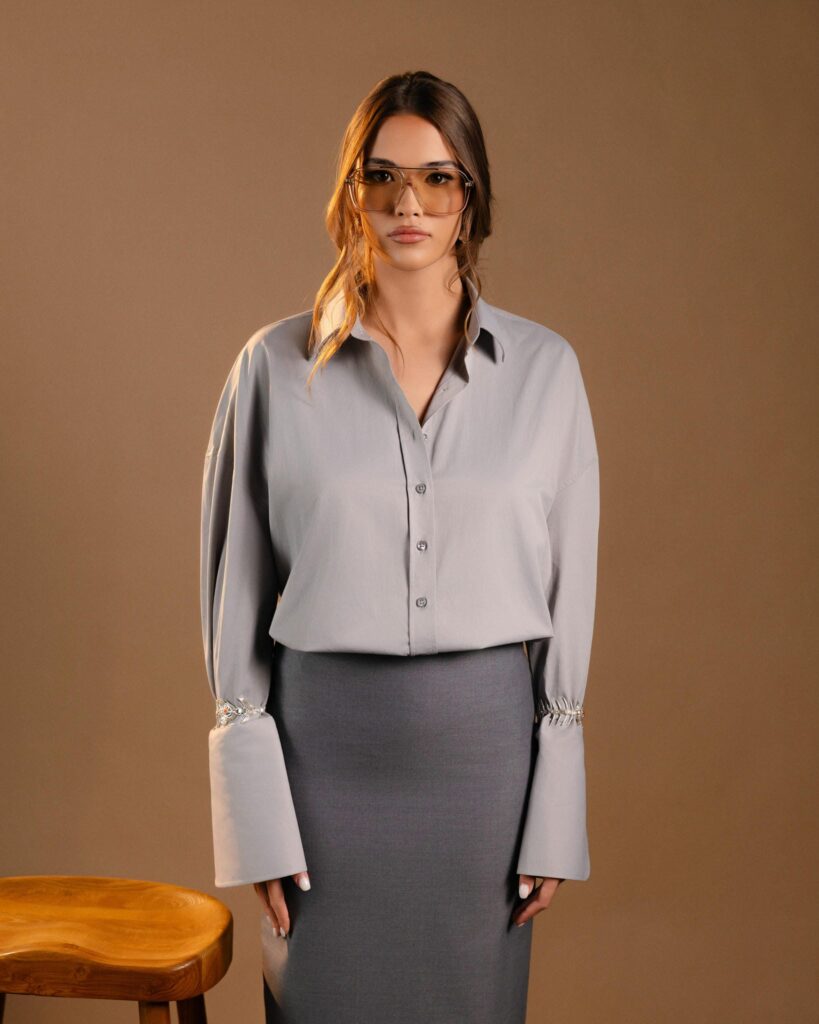 Classic Bell Shirt, Grey